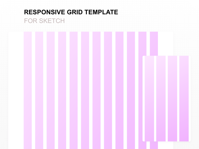 Responsive Grid-Vorlage für Sketch