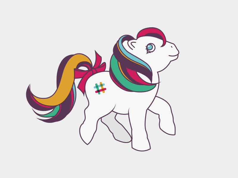 My Little Pony para Slack Illustration
