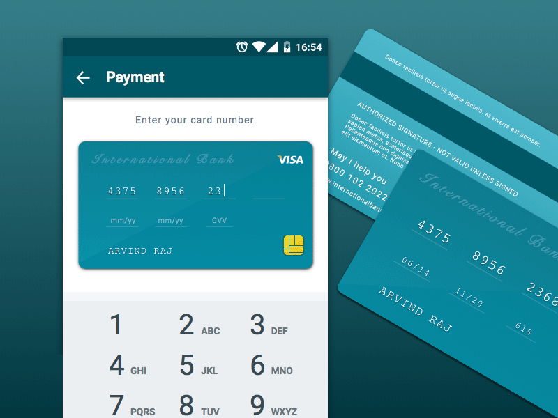 Concepto de pago de tarjeta de crédito