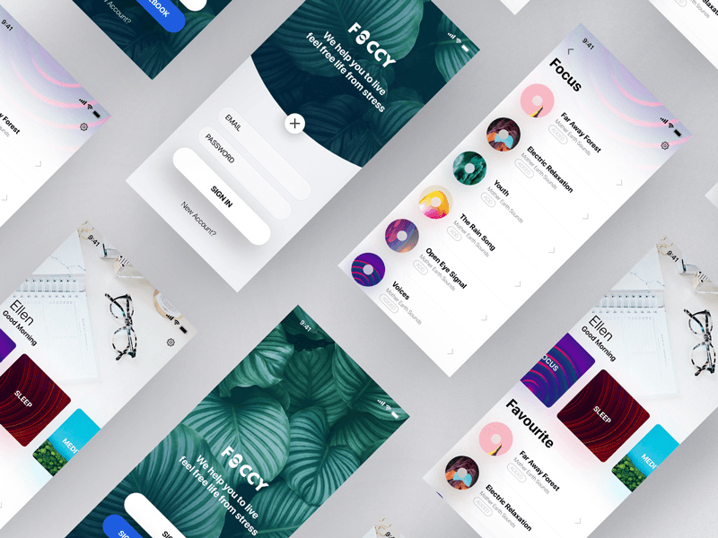 Relaxation App Concept