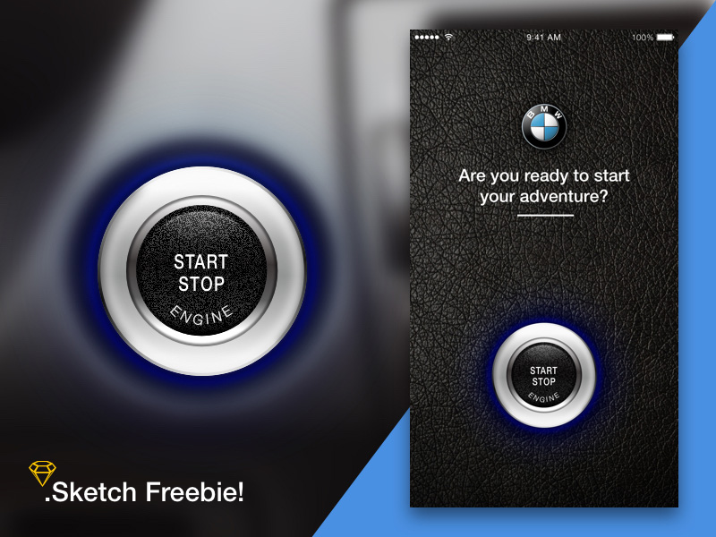 Application BMW Start Button