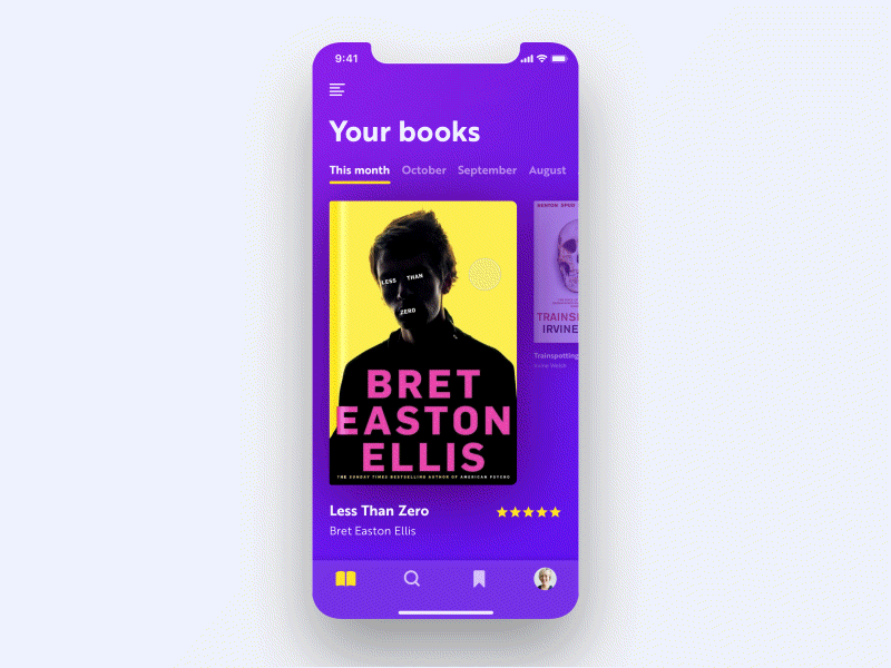 Book App Concept – Sketch, Principle & After Effects