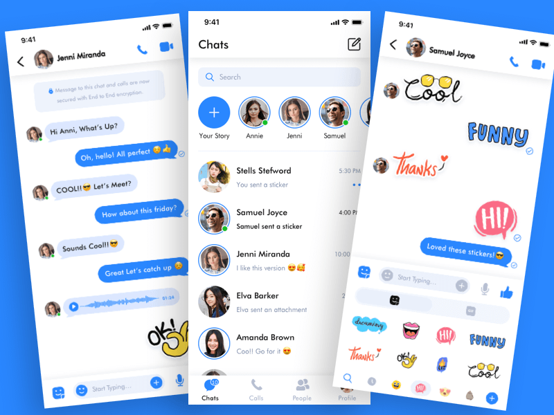 Chat App Concept Sketch-Ressource