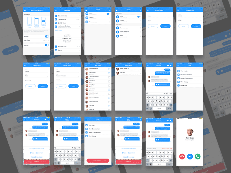 CometChat UI Kit Sketch Ressource