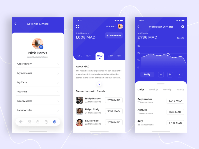 Concept Financial App Sketch Ressource