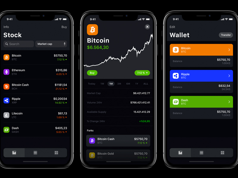 Crypto Currency App Sketch Ressource