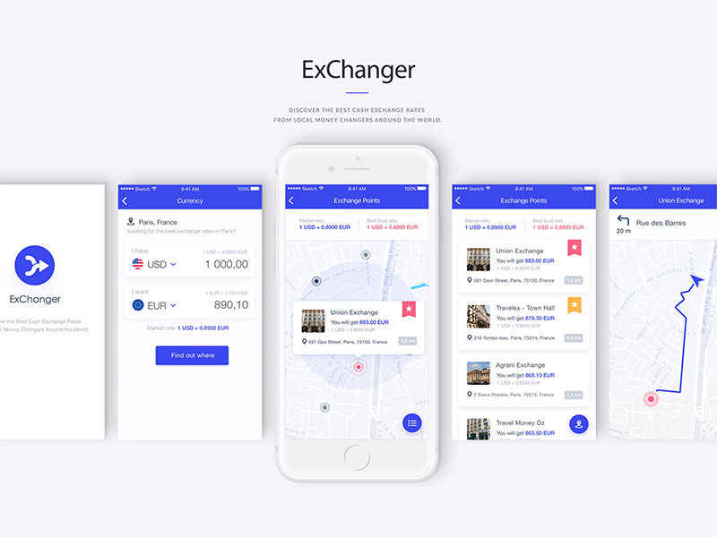 Currency Exchanger App Sketch Resource