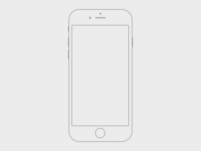 Ручной iPhone 6 Wireframe