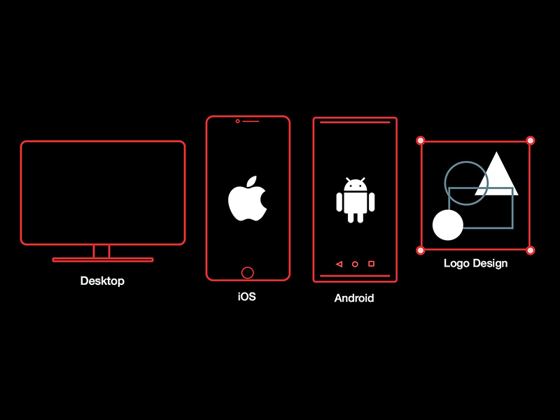 Designer Line Icons Sketch Ressource