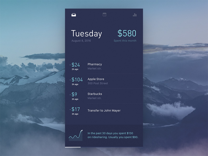 Finance Manager App Concept