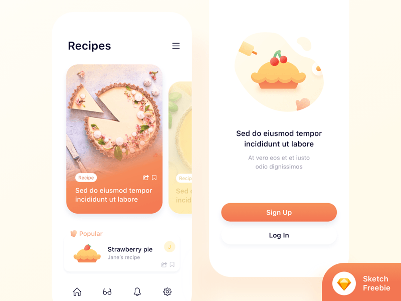 Food App Konzept