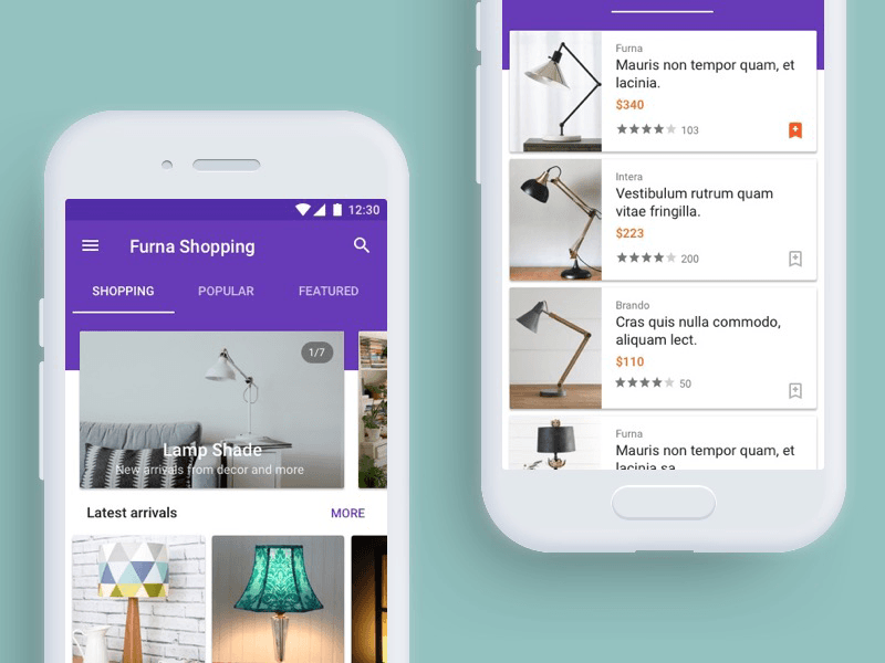 Android Ecommerce App Concept