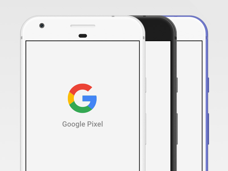 Google Pixel Mockup Sketch Resource