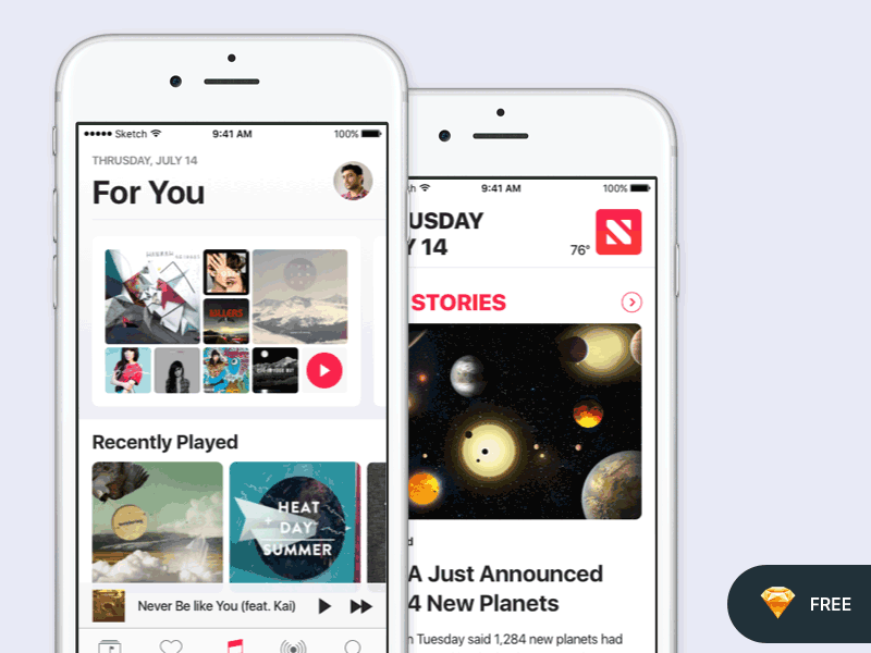 iOS 10 – Musique & Actualités