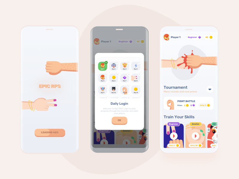 iOS ゲーム UI キット のSketch リソース