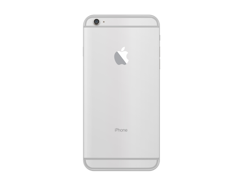 iPhone 6 Plus Silver Back Sketch Resource