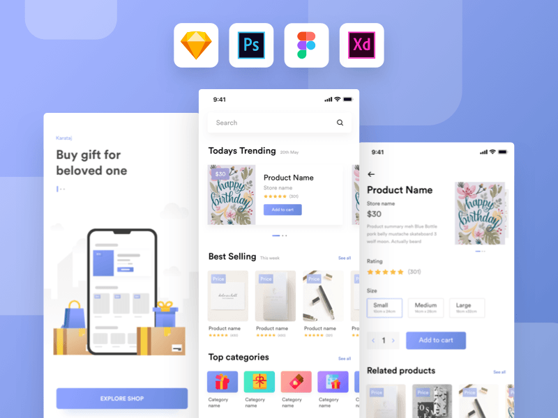 Geschenk-Shop App-Kit
