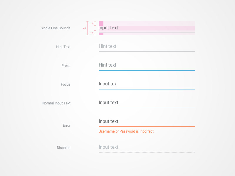 Material Text Fields Sketch Resource