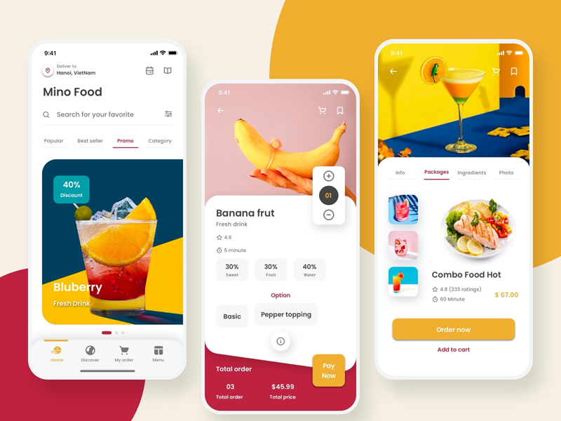 Essen & Trinken App Kit – Mino Food