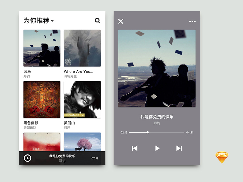 Musik-App-Konzept