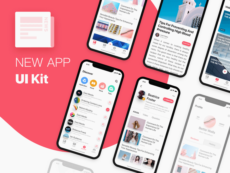 Nouvelles App UI Kit