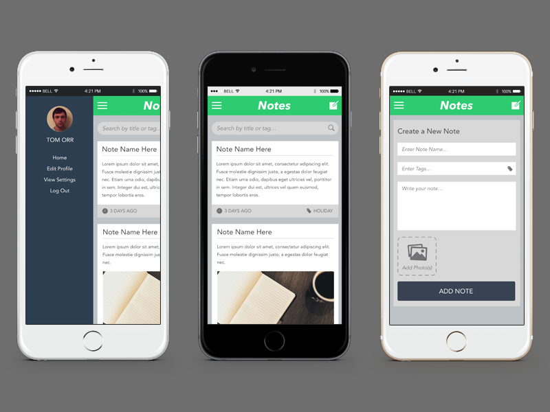 Notas App Sketch Resource