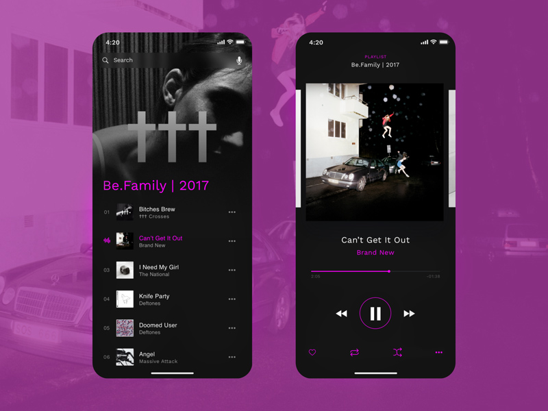 Musik-Player-App – PFLRN