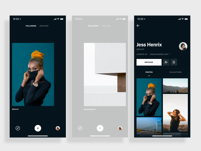 Photo App Navigation Concept Sketch Resource