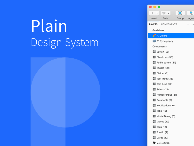 Plain Design System Sketch Resource