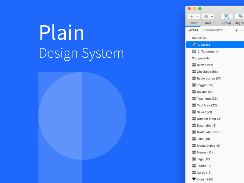 Recurso de boceto del sistema de diseño simple