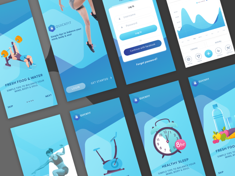 Quickfit Concept App Sketch Ressource