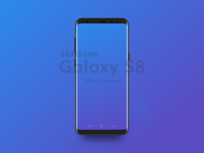 Samsung S8 Mockup Sketch Resource