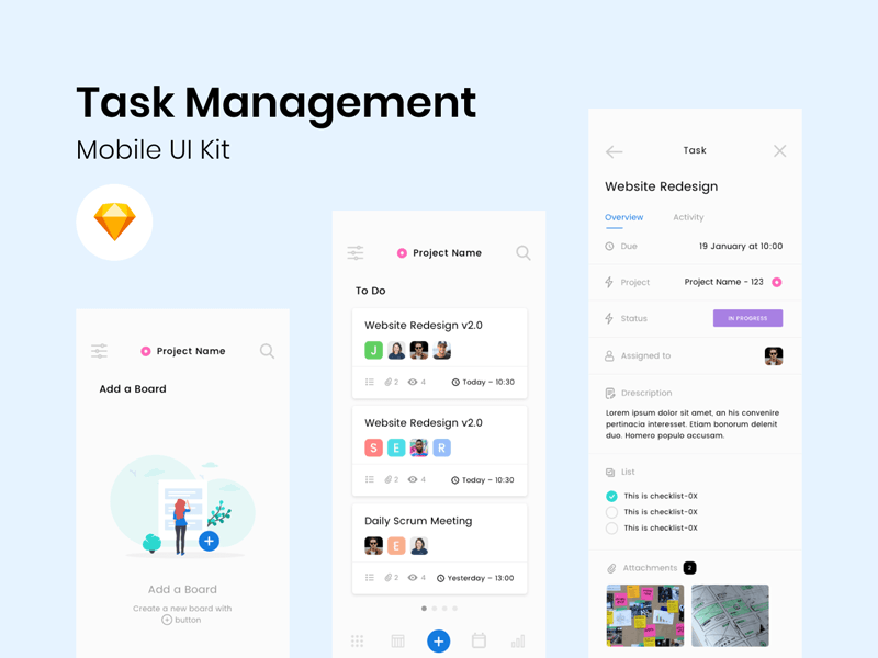 Task Management App Kit-Beispiel