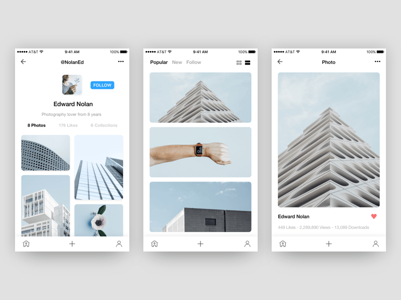 Unsplash – Foto-App-Konzept