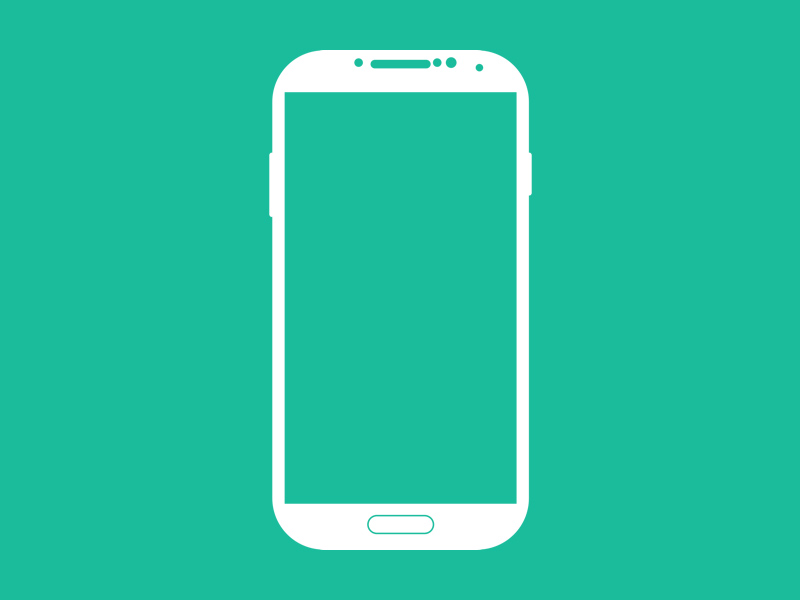 Galaxy S4 Vector Shape Made With Sketch