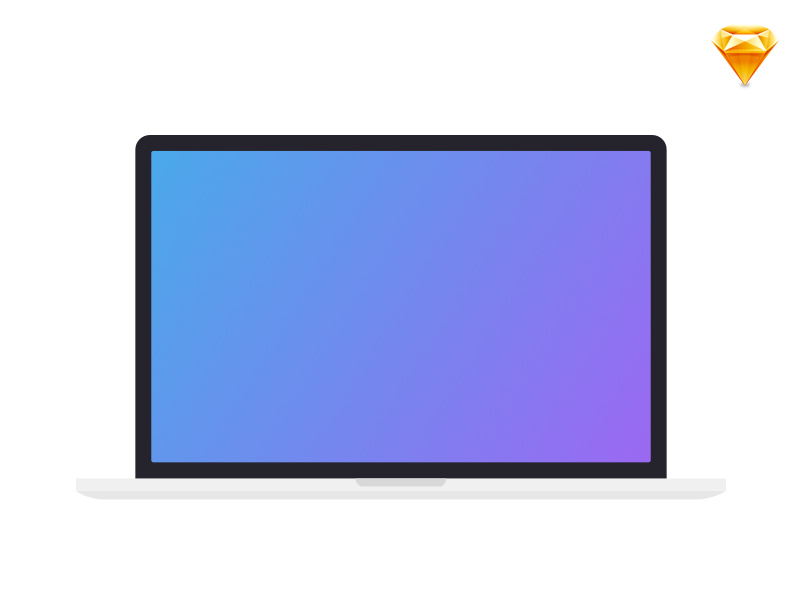 Minimalistische Macbook Mockup