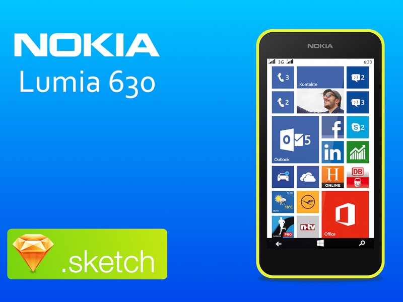 Nokia Lumia 630 Sketch Ressource