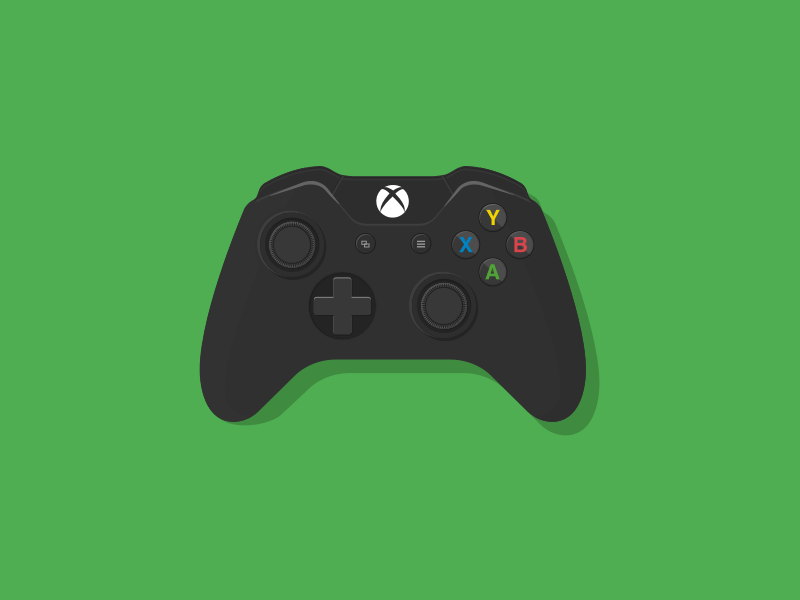 Recurso de boceto de pad de Xbox One