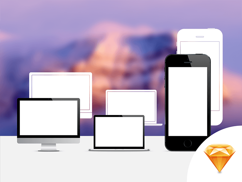 Apple devices Sketch Resource