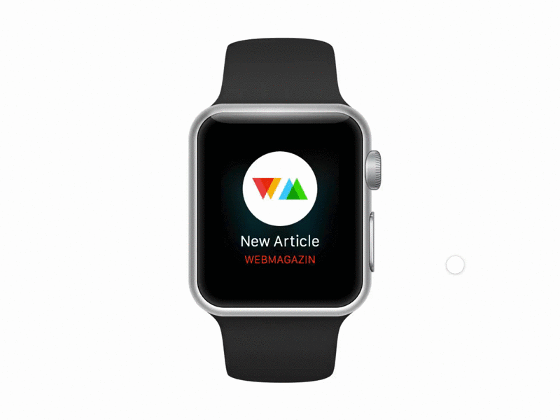 Apple Watch Benachrichtigung Prototyp Sketch Ressource