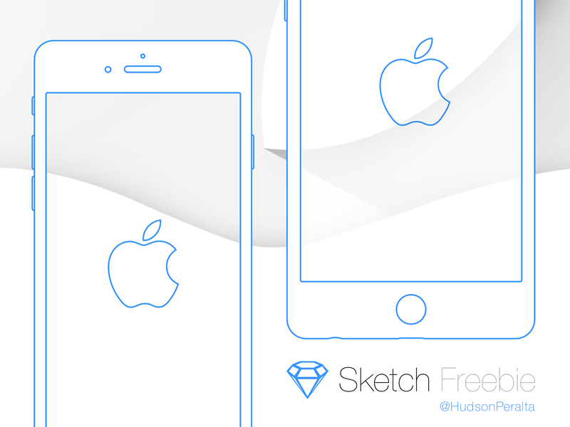 iPhone 6 et 6 Plus Wireframe Sketch Resource