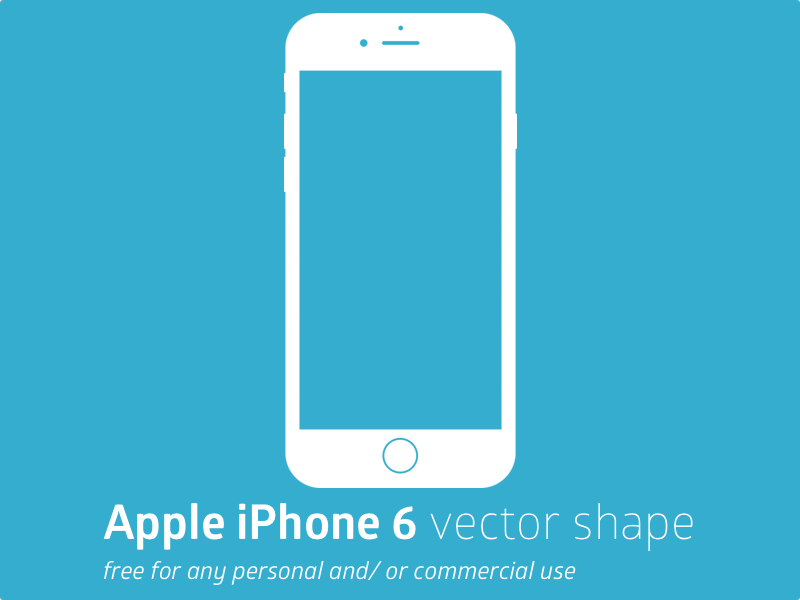 Apple iPhone 6 Vektor Form Sketch Ressource