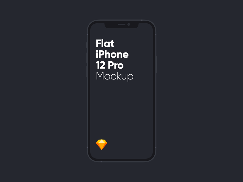 Flaches iPhone 12 Pro Mockup
