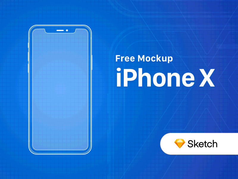 iPhone X Outline Mockup