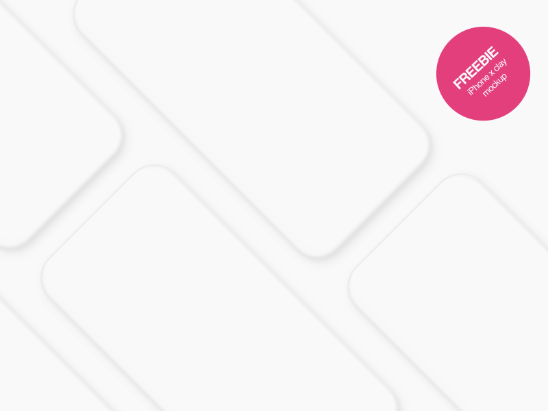 Vector Clay iPhone X Mockups – Black & White