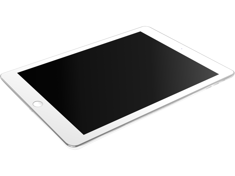 Recurso de boceto de aire del iPad blanco