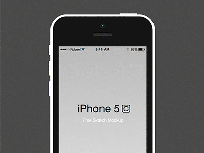 アップルのiPhone 5cSketchリソース