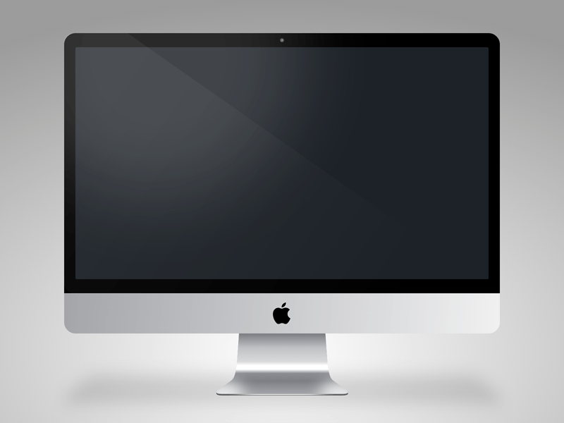iMacモックアップSketch