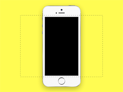 iPhone 5S для ресурса Dribbble Sketch