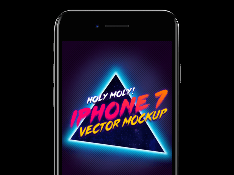 iPhone 7 Vector Mockup Sketch Resource